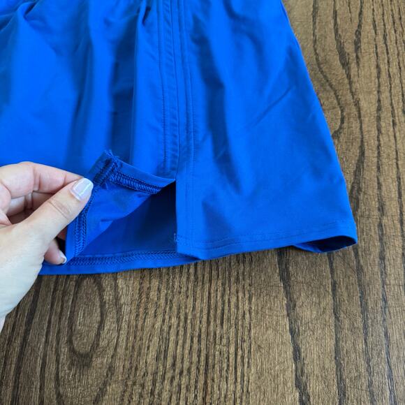 Lands End Womens Solid Royal Blue Swim Skirt Attached Brief Suit Bottom Size 10 - Picture 3 of 8